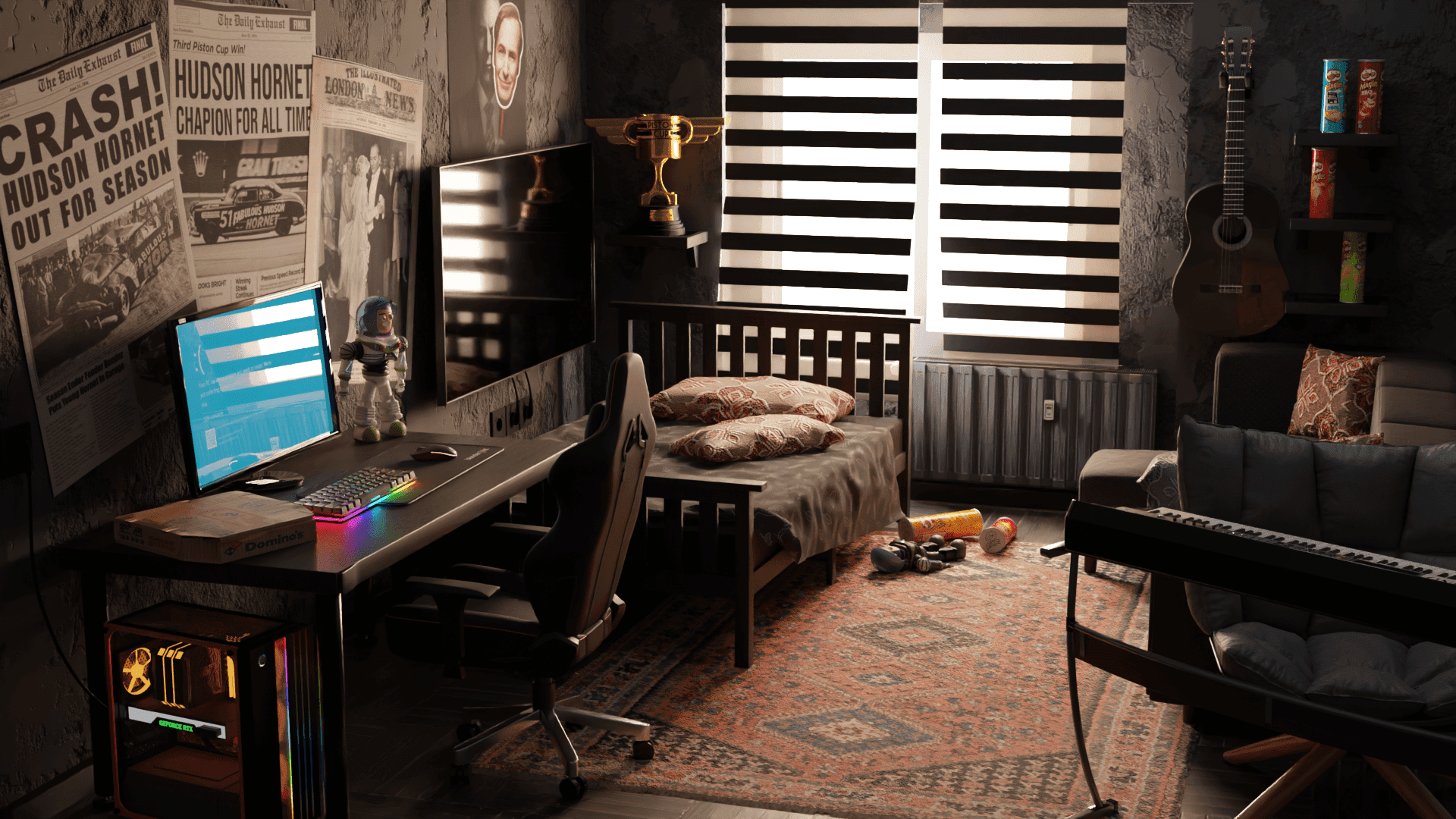 Detailed 3D room
